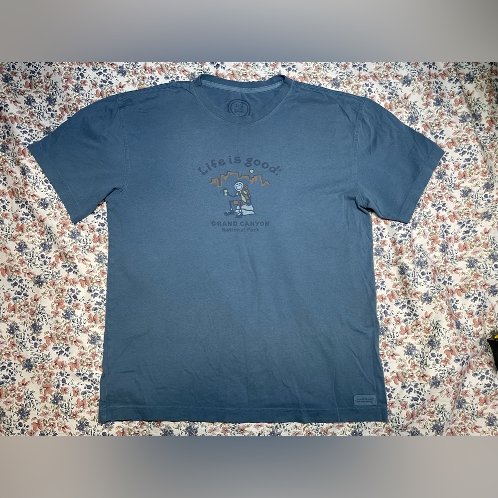 Life Is Good Grand Canyon National Park T-Shirt Size Medium Soft Cotton-A37